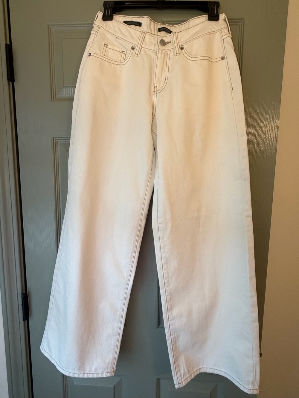 wild fable White Wide-Leg High-Rise Jeans